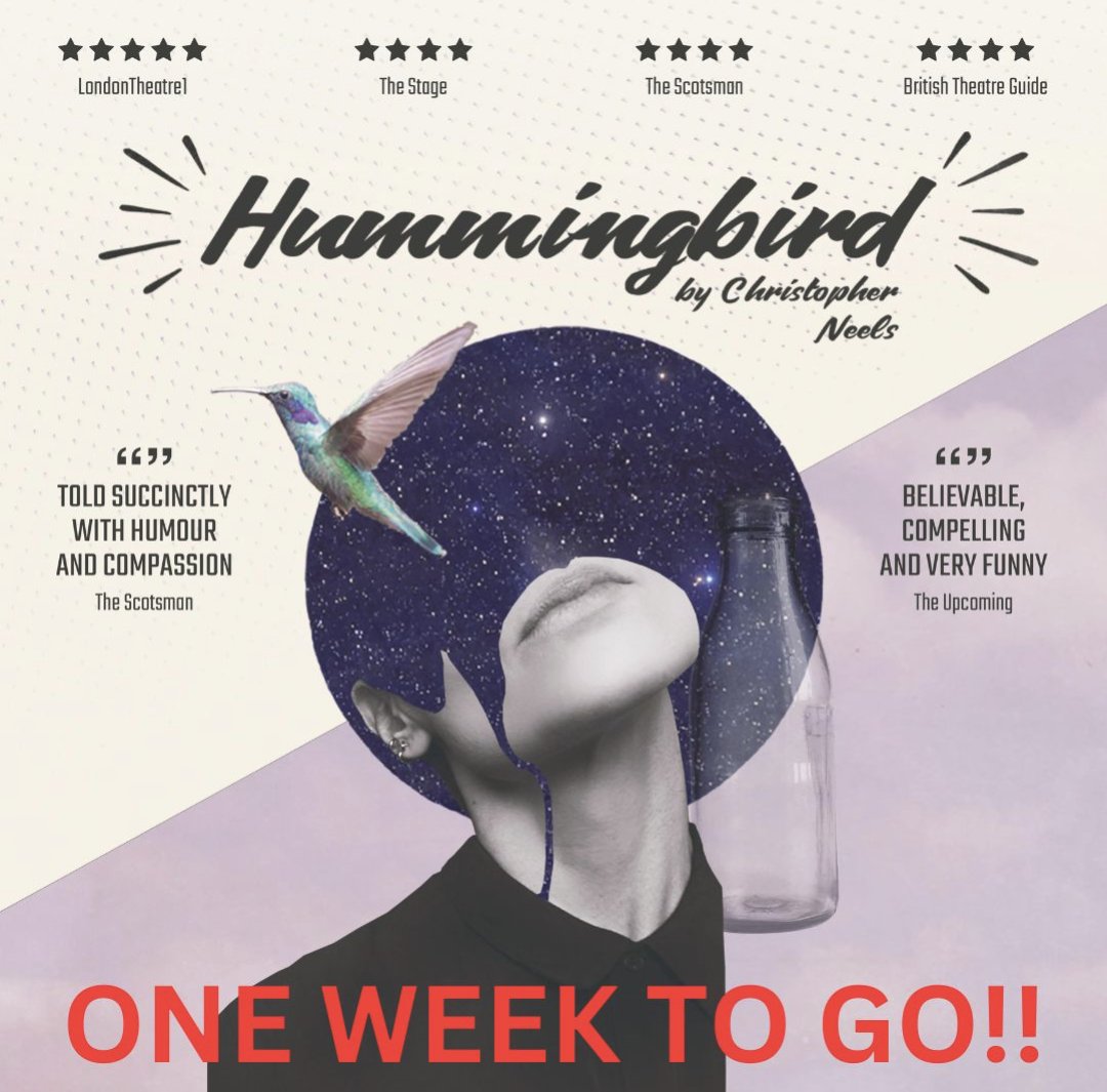 BruisedSky's tweet image. 💥 ONE WEEK TO GO! 💥

On for a limited run and tickets are selling fast, so get booking for the premier of HUMMINGBIRD
@VAULTFestival

Starring:
#NancyZamit
@Miss_Beresford 
@theamitshah 

Tickets: vaultfestival.com/events/humming…
