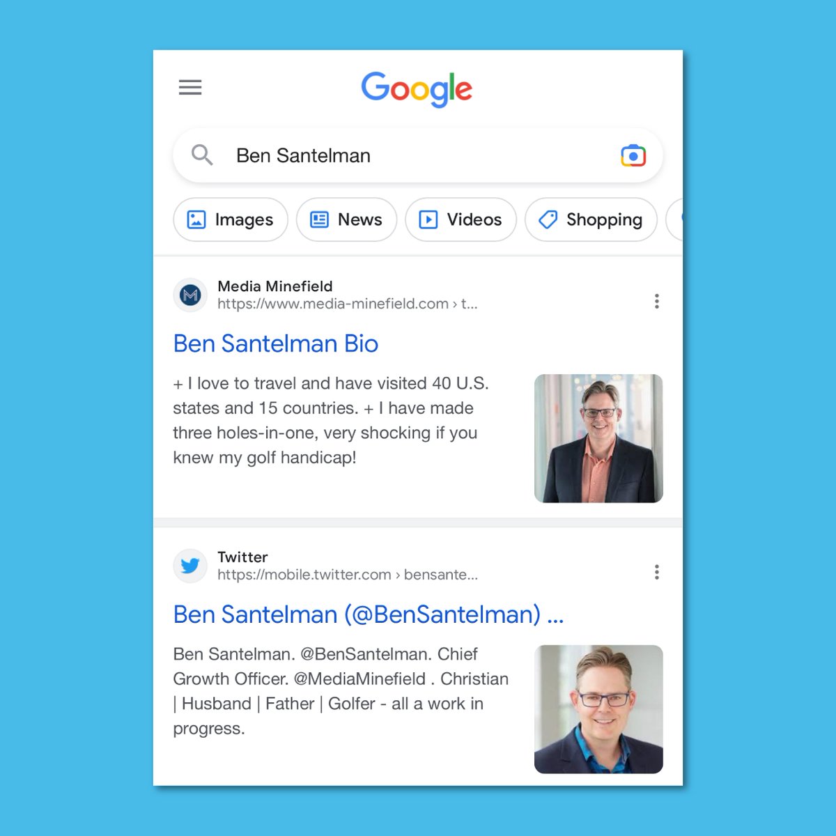 Have you ever done a @Google search on yourself? What’s on the first page?

@MediaMinefield has helped business leaders across a multitude of industries take control of their social media presence – let us help you too.

bit.ly/3lS1uQE