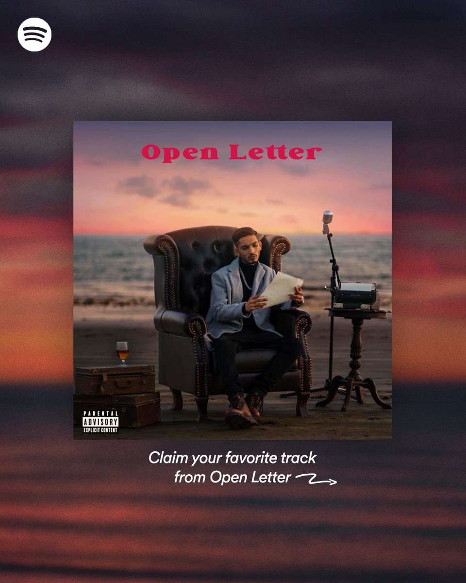 SpotifyPakistan's tweet photo. can't talk rn, we're streaming @talhahanjum’s new album on repeat 🎧
what's your favorite track from #OpenLetter? https://t.co/Uf2ngtRYDR