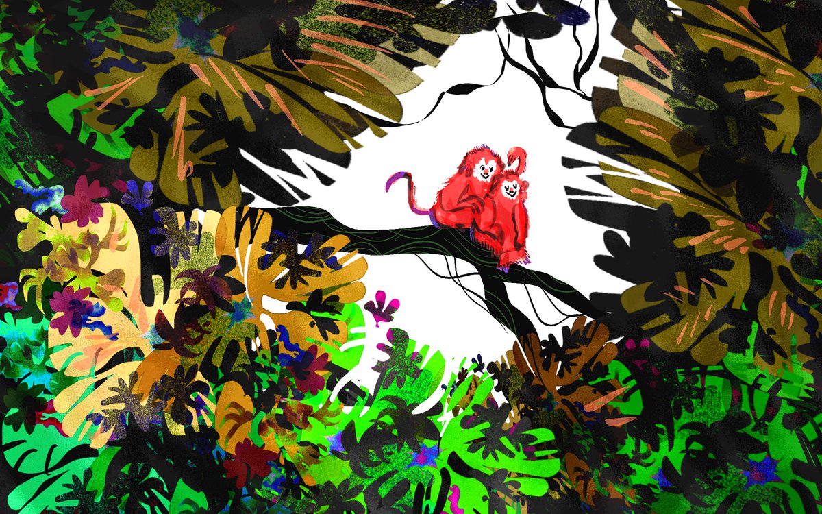 「Let's just be monkeys in a tree 」|Pepe Reyesのイラスト