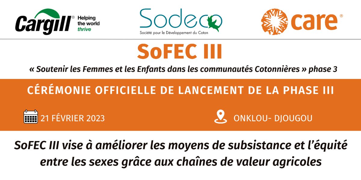 EugeneDeguenon's tweet photo. Cérémonie de lancement de la phase 3 du projet #SoFEC
À Onklou dans la commune de Djougou, @CARE_BeninTogo projet au lancement de son projet #SoFEC_III.
Plusieurs autorités présentes à ce lancement.
#SoFEC_III https://t.co/QK0omOGb2e