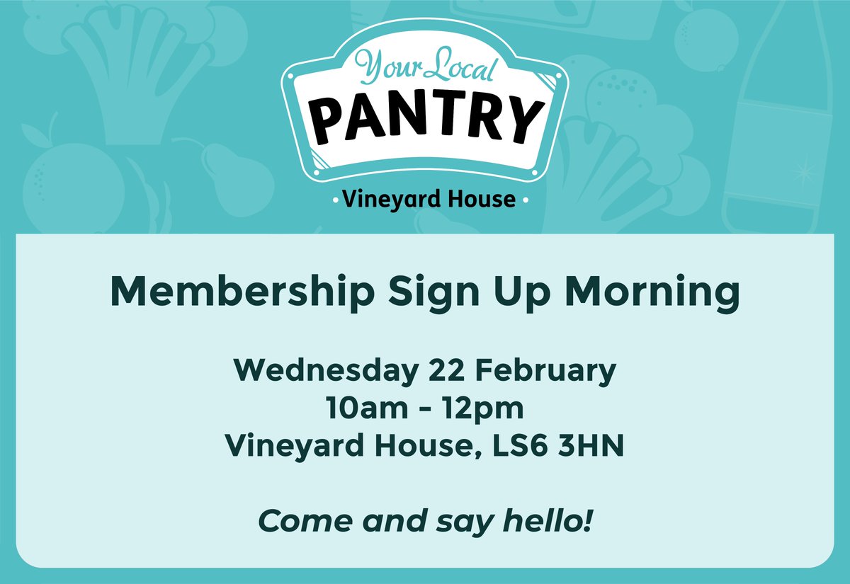 YLPVineyardHse's tweet photo. We're open on Wednesday morning, with free hot drinks, and look forward to welcoming you. 

A chance to meet the team, find out more about the Pantry, and sign up to become a member if you’d like to. https://t.co/8PCAwlTJyg