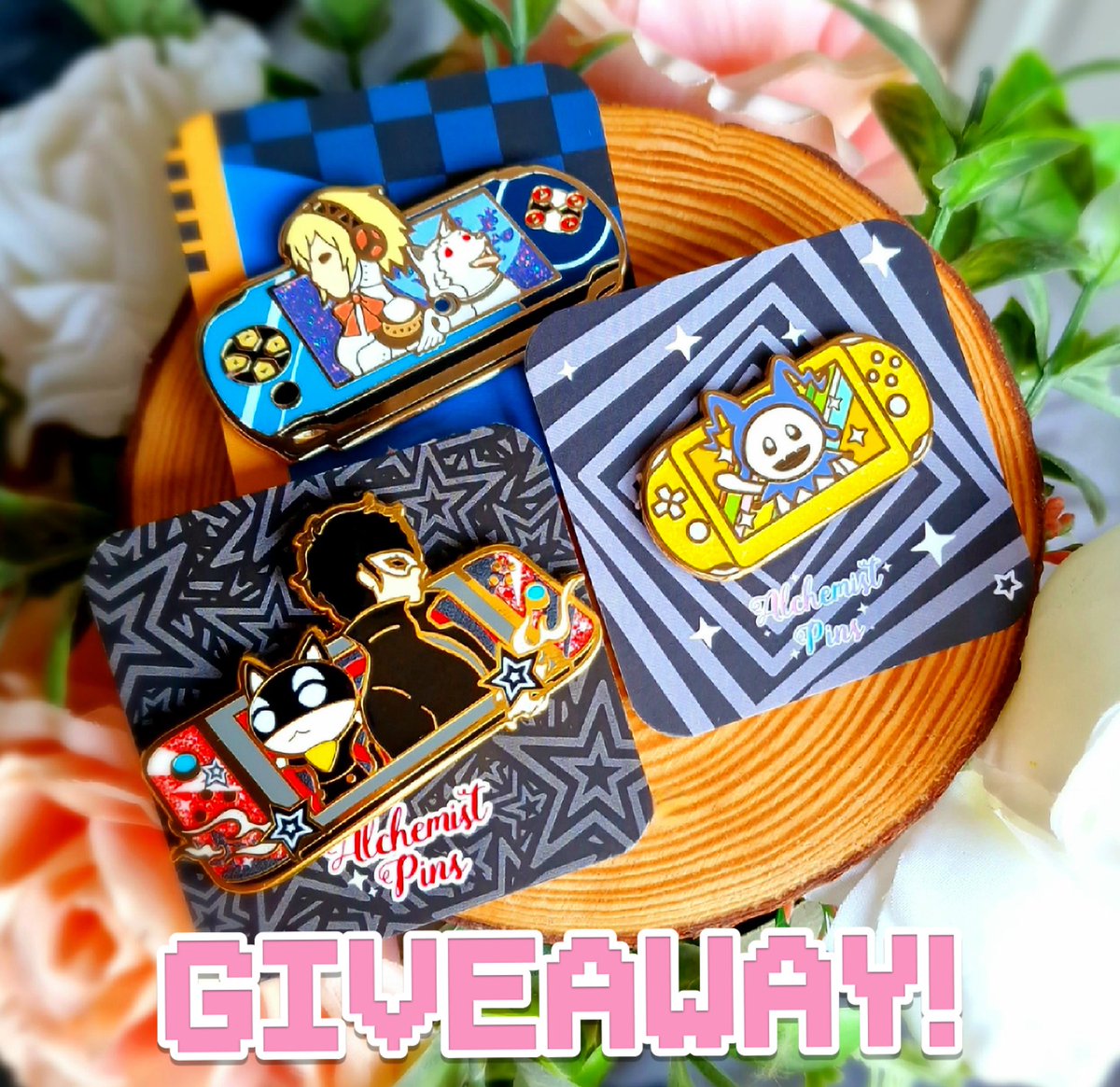 ✨GIVEAWAY TIME ✨

FOLLOW, RT, AND TAG A FRIEND FOR A CHANCE TO WIN THIS SET OF ENAMEL PINS!

The winner will be announced 28th February 🥰

#giveaway #persona3 #Persona4 #persona5
