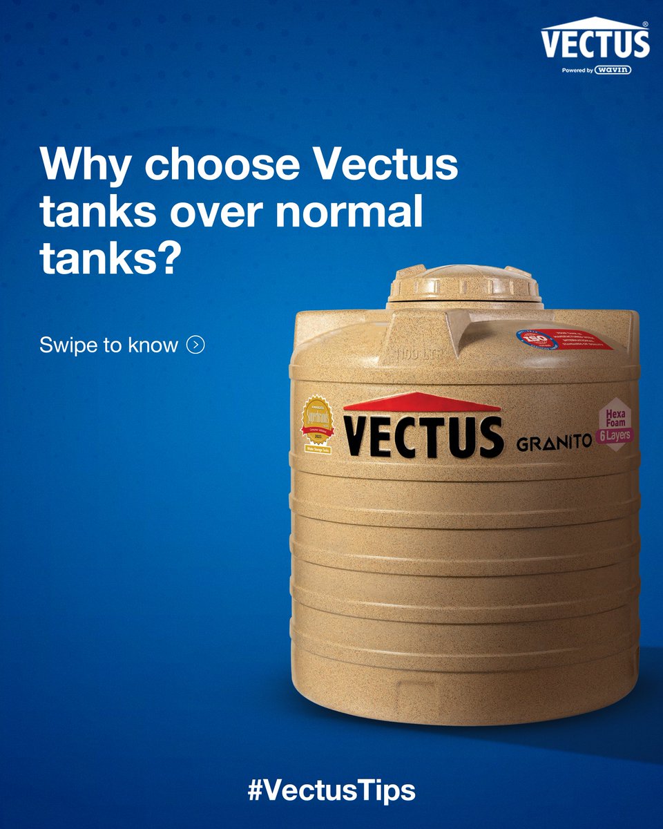 vectus_tanks's tweet photo. Summers are incoming soon!
Here are a few hacks to make your summer and water
cool. 🌊
#Vectus #WavinVectus #IndiaKiWaterline #Superbrand #TanksAndPipes #StorageTanks #Pipes #Taps #VectusTips #LeakyTaps #Hacks #Quickfix https://t.co/RBWghKE9nl