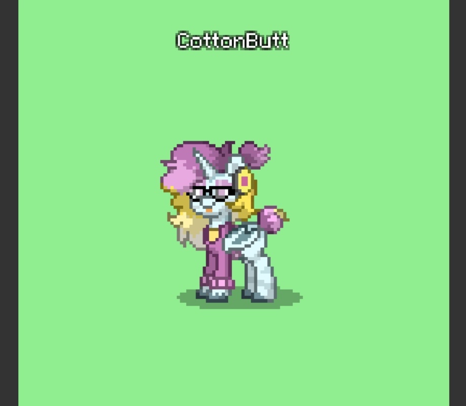 KimoraBrown30's tweet photo. My second PonyTown OC out of 5 main others, CottonButt. Cake lover, blep 24/7 and snack time.
#mlpart #mlplayer #mlpfim #MLP #mlpoc #art #ArtistOnTwitter #digitalart #ponytown #ponytowngame https://t.co/xZy10jm3Cp