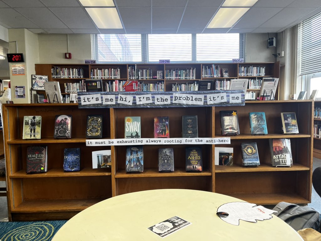 bluebirdlibrary's tweet image. new display energy at the #bluebirdlibrary so come and see what we’ve for for you - some awesome new books and some classic favorites! thanks to my #bcpslms @BCPSLMP @BCPS_LMPET colleagues for the inspo!