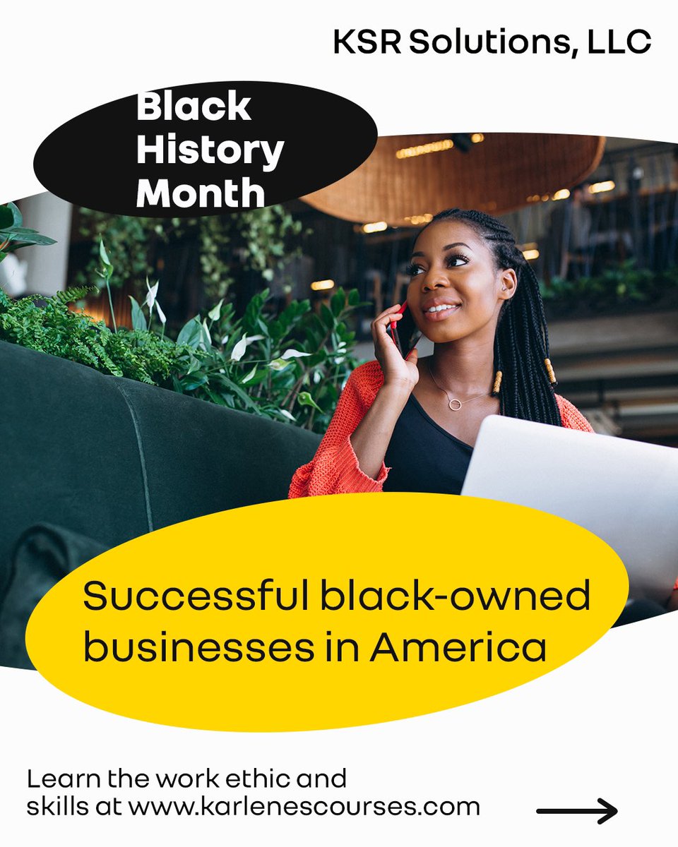 KSRsolutionsllc's tweet photo. black-owned businesses
There are many successful black-owned businesses in America with a rich history of overcoming obstacles and achieving success.

Share your journey with us.

#blackbusiness #blackowned #blackownedbusiness #smallbusiness #blackgirlmagic #blackexcellence https://t.co/IvucoJh1LU