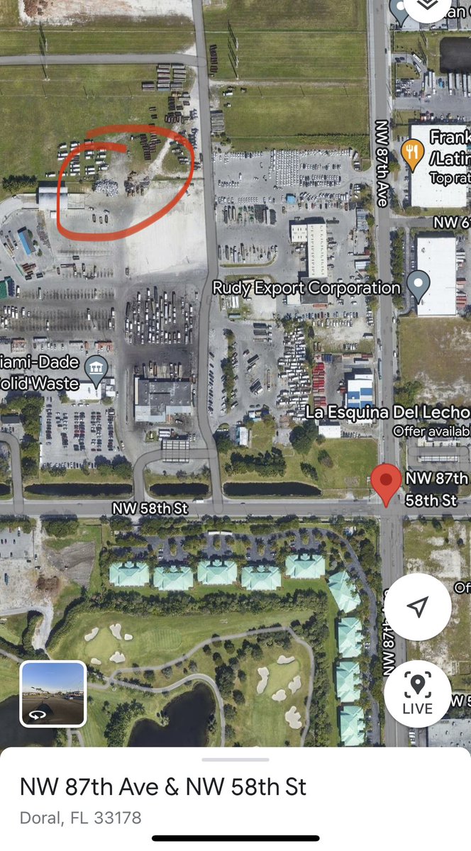 Please avoid area of 87th ave and 58th st. @MiamiDadeFire is currently onsite working to extinguish a fire. This is not the Waste-to-Energy Covanta plant. More details will be released as they are provided.