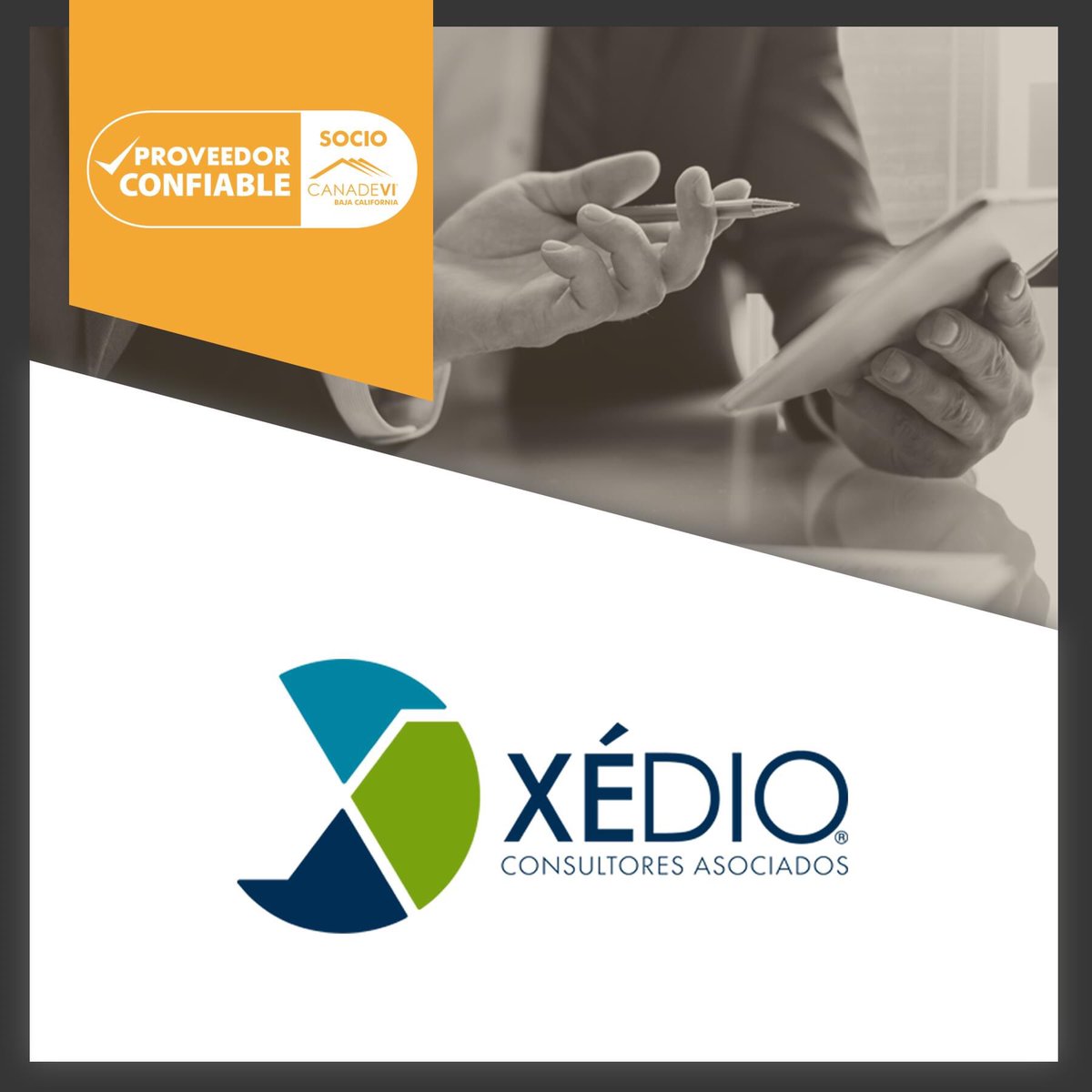 CanadeviBCN's tweet photo. Confía en Xédio Consultores que es una #EmpresaConfiable especializada en consultoría, asesoría, gestión y trámites en planificación y desarrollo urbano, de proyectos, acciones urbanas así como en edificación. 👌🏼
#SoyCanadevi https://t.co/GsiJNUzonL