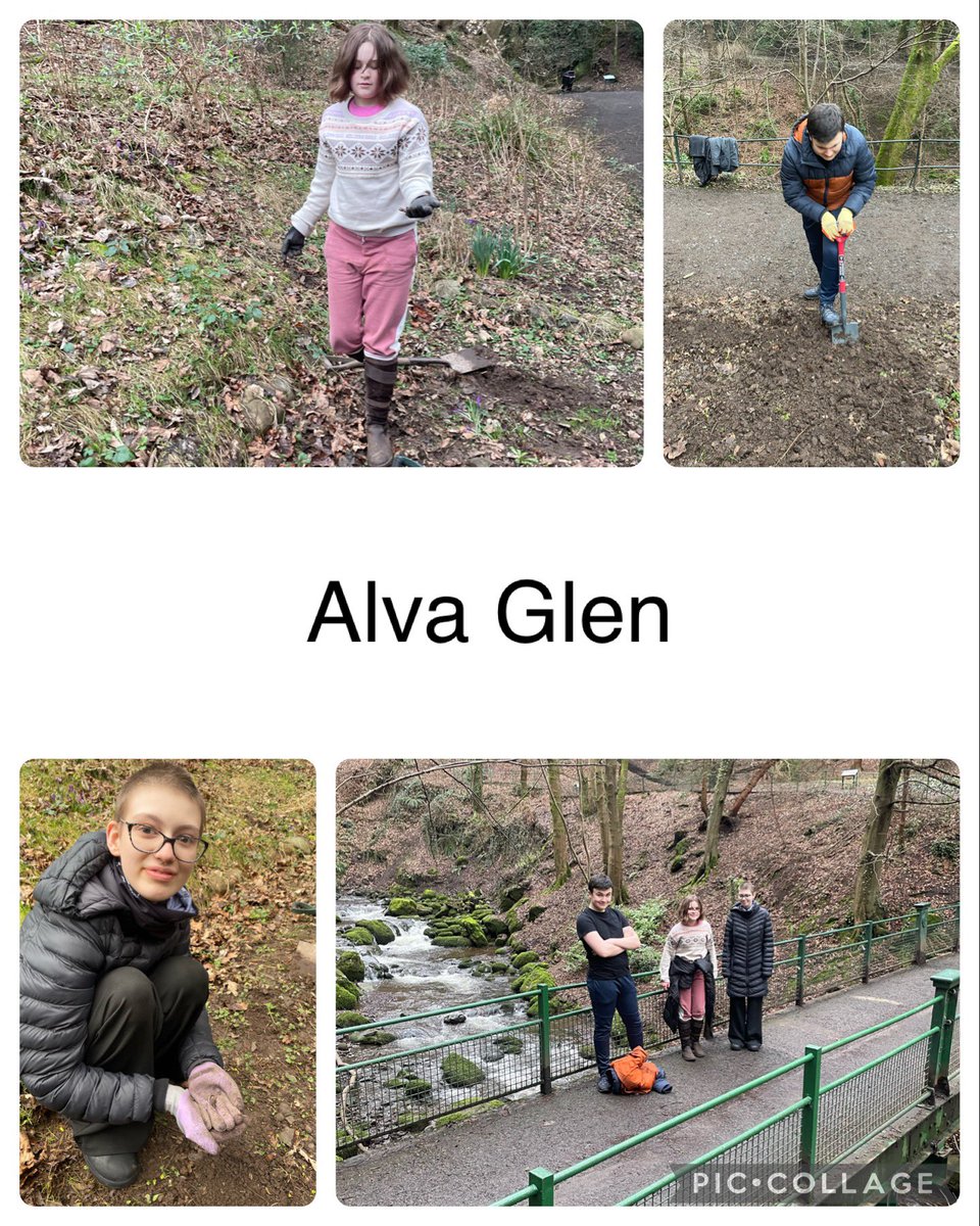 Productive afternoon at Alva Glen. We had our own worm whisperer with us! <a href="/alva_glen/">AGHT</a> @RHSSchools <a href="/JohnMuirTrust/">John Muir Trust</a>