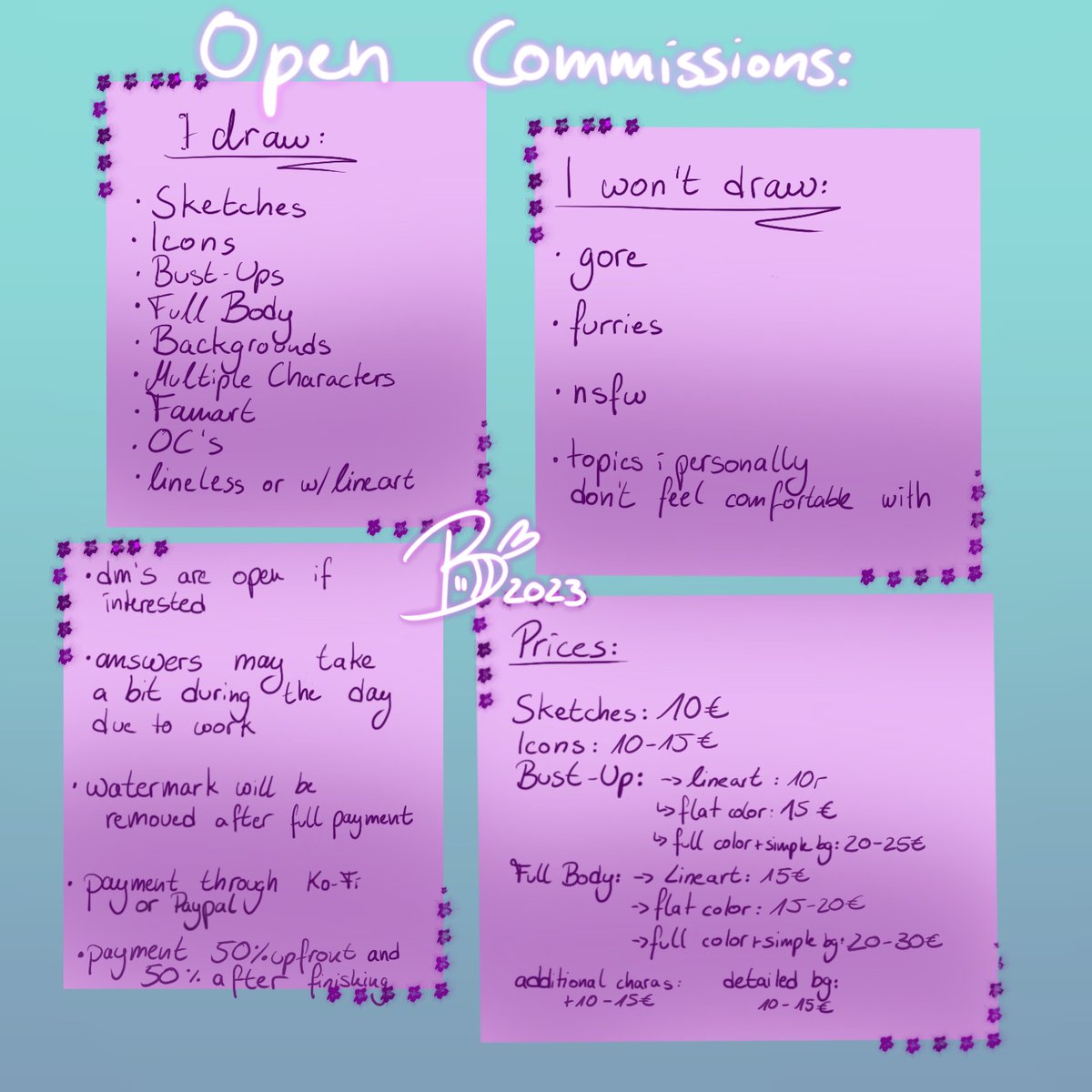 zheLocalBee's tweet photo. Hello Hello!
I decided to open c0mmissions!
Feel free to DM me for details! :D/ https://t.co/aBMtA5Fevf