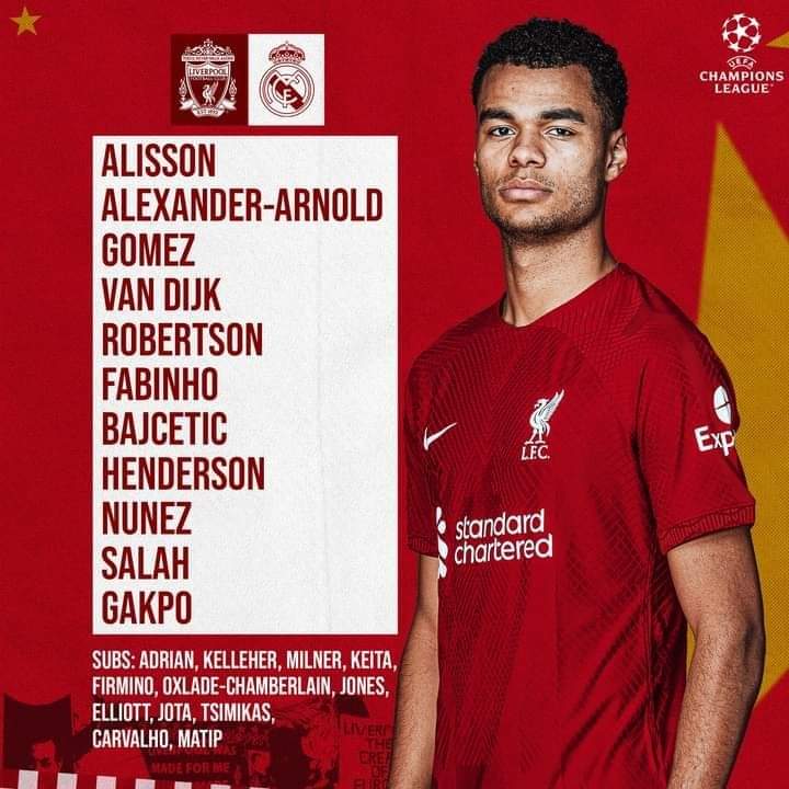 OLSC_Egypt's tweet photo. نونييز أساسيًا ��ي تشكيل الريدز لمواجهة ريال مدريد.

وتنطلق المباراة في تمام الساعة 10:00 مساءً بتوقيت القاهرة عبر قناة beIN premium1.

بالتوفيق للريدز إن شاء الله. https://t.co/aYtm5LKzDP