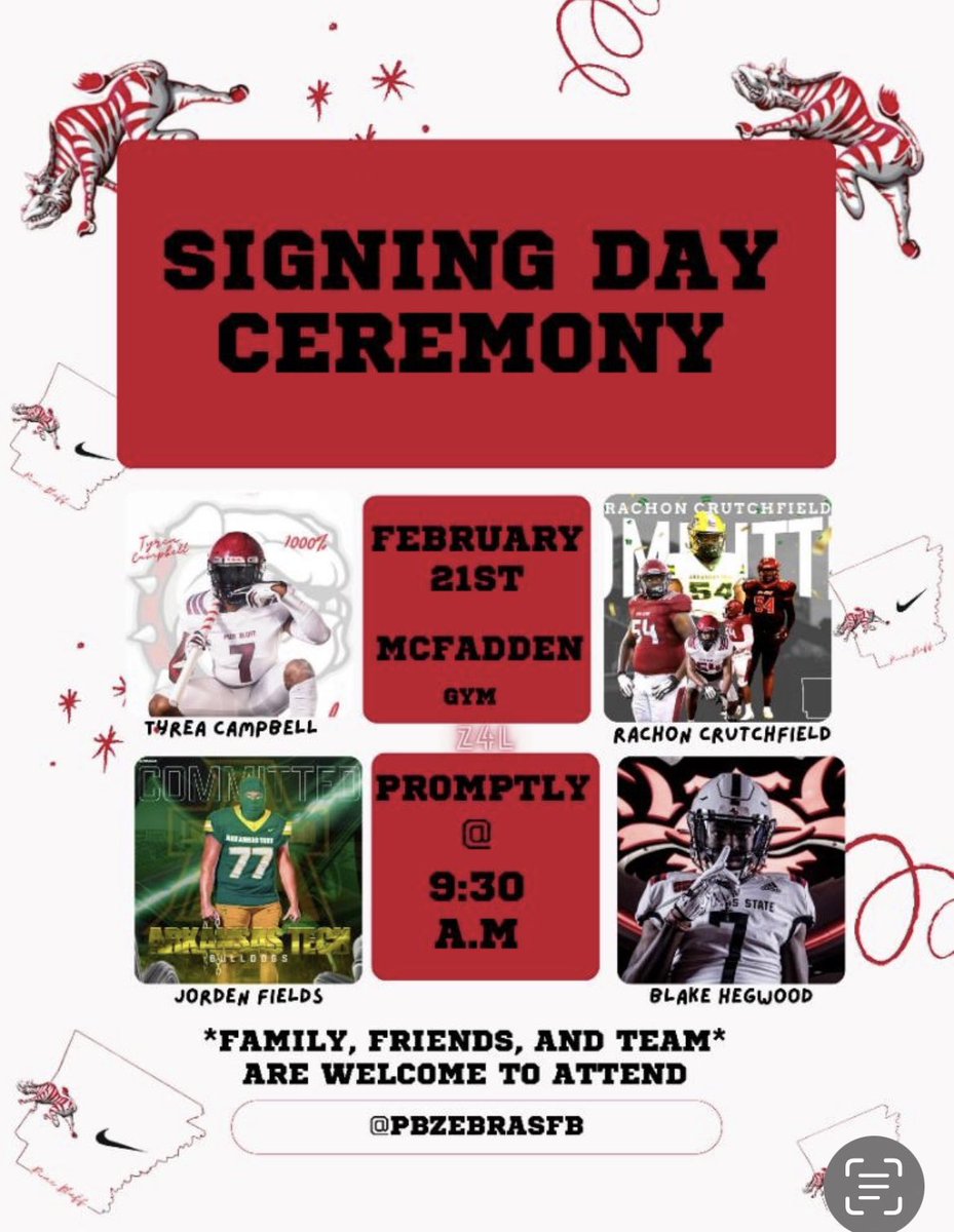 From Friday night lights to College Football Saturdays. Excited for our young men who are continuing their football dreams. #collegefootball <a href="/PBSDistrict/">Pine Bluff School District</a>