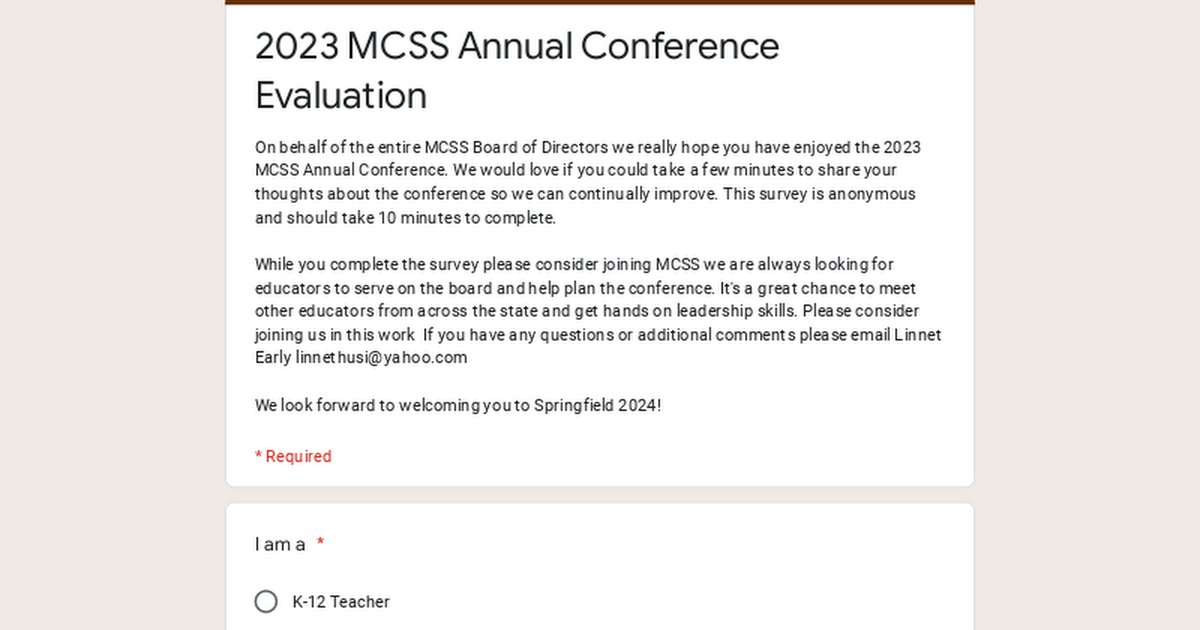 Did you attend our conference this past weekend? If you haven't already, please fill out our short survey that was emailed to you (or linked here). We appreciate your attendance and value your feedback! buff.ly/3IjRZ48