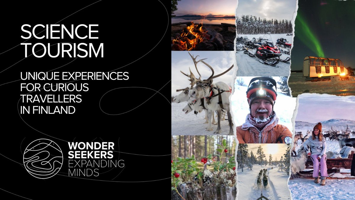 🗺️ Visiting #Finland this year? Try an adventure in #sciencetourism. Think #biologist led #nature walks, #reindeer herding, #aurora adventures, & the magical little fish #library! 🚩 WonderSeekers.com #travel #visitfinland #travelandlearn 🇫🇮