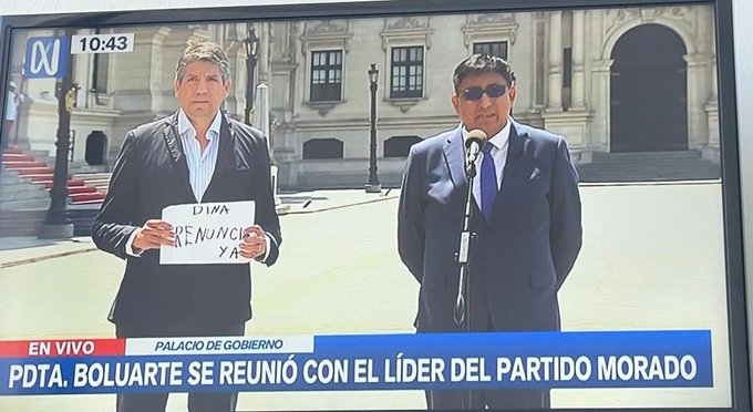 RadioPublicaPE's tweet photo. Partido Morado promoverá convocatoria a referéndum para adelanto de elecciones https://t.co/ouVrMzrzxT https://t.co/abmpKmlhSW