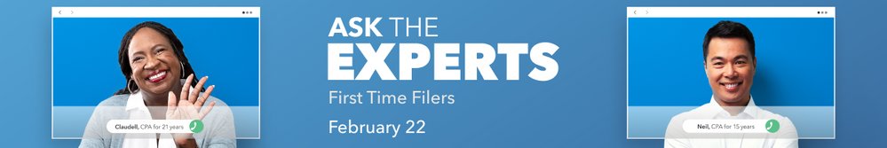 TeamTurboTax's tweet photo. TOMORROW: Filing your taxes for the first time? Want to ask an Expert a tax question? Join us at the Ask the Expert Event on 02/22/23 between 9 am & 5 pm PST. Register here: #AskTheTaxExperts https://t.co/okL0ZvhKAt https://t.co/yZVmPmLxR7