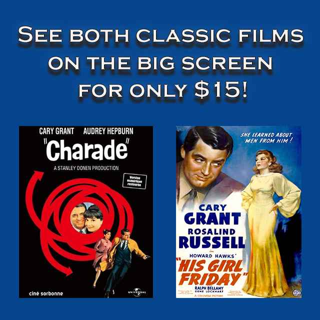 His Girl Friday and Charade are screening as a double feature on Friday, Feb 24th at 7pm at the Blue Ridge Community Theater. Purchase tickets here: filmfreeway.com/blueridge/tick…
See the full schedule and learn more here: blueridgefilmfestival.com