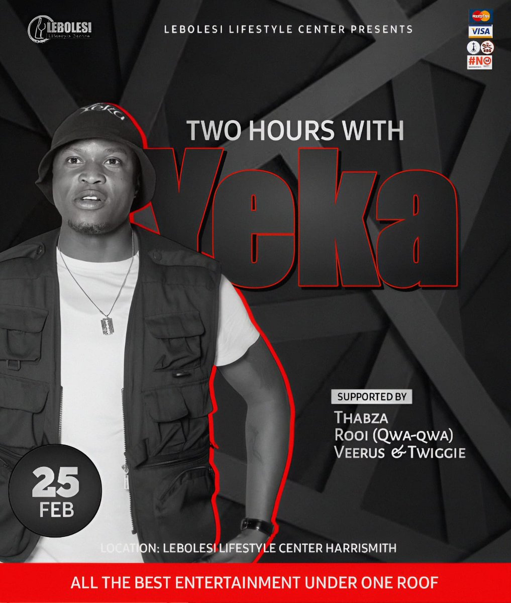 RooiDaDj's tweet photo. Weekend cacth me live @Lebolesi lifestyle center alongside with my brother @Yeka_dj giving you nothing but good music....... 🎧🎶🎼🎵
#IamRooi702
#UrbanHustler https://t.co/ePZBq2FLM5