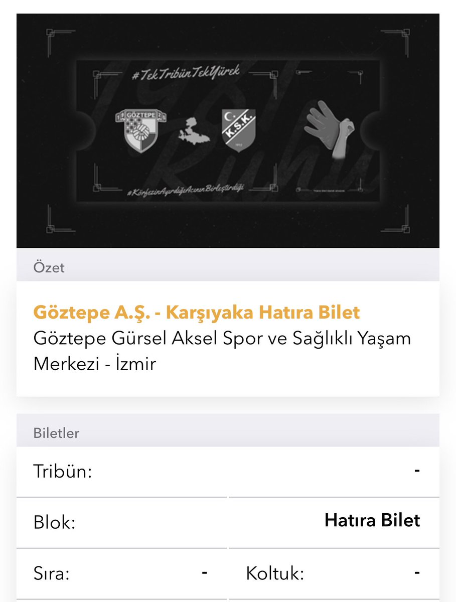 Sayfa yönetimi olarak dost takımlarımız <a href="/Goztepe/">Göztepe Spor Kulübü</a> ve <a href="/Sakaryaspor/">Sakaryaspor</a>’un başlatmış olduğu kampanyaya katılarak sembolik olarak 1’er adet bilet satın aldık. Tüm Aşigolar’ı bu anlamlı kampanyalara katılmaya davet ediyoruz.