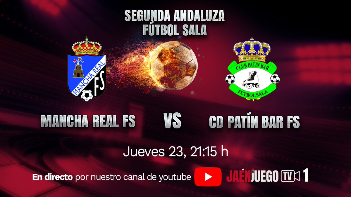 JaenenJuego's tweet photo. 🚨RETRANSMISIÓN ‼

⚽FÚTBOL SALA | Nuevo duelo crucial en la liga provincial ‼

➡ Desde las 21:10 horas podrás ver en directo el choque entre @CincocinaFutSal y @ClubPatinBarFS . ¡¡¡Partido fundamental para los tosirianos!!!

Aquí: https://t.co/92tBTLbdxU https://t.co/7TrueKyQpR