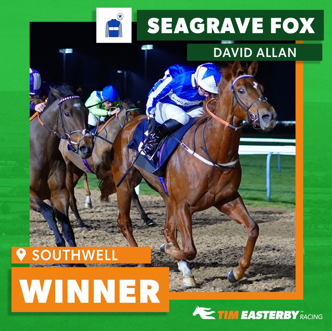 🟢 WINNER! 🟠 SEAGRAVE FOX makes it back to back victories, winning in good style in the hands of @dallan555 at @Southwell_Races. Congratulations to his owners King Power Racing. 👏 6️⃣🏆