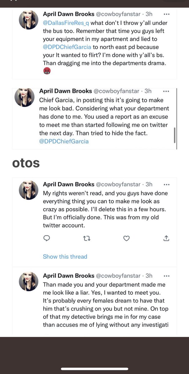 Silver_Surfer84's tweet photo. ⁦@Johnson4Dallas⁩ ⁦@DPDChiefGarcia⁩  This is floating around social media. I’m Not sure   If there is any truth to this . I’m concerned to see  A Police Chief accused of stalking a individual on Twitter. 😕😕 https://t.co/HUcpfiU3UI