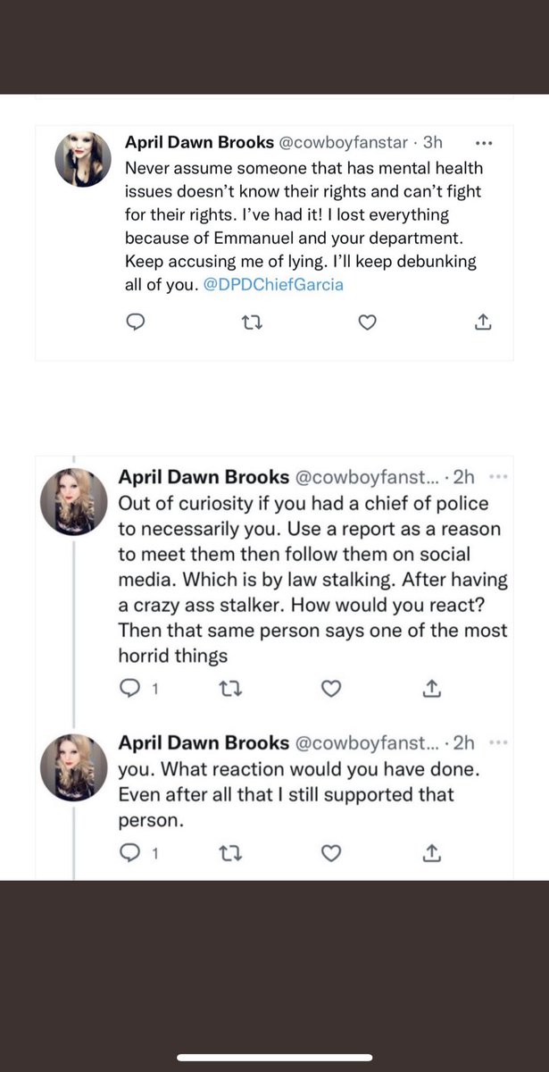 Silver_Surfer84's tweet photo. ⁦@Johnson4Dallas⁩ ⁦@DPDChiefGarcia⁩  This is floating around social media. I’m Not sure   If there is any truth to this . I’m concerned to see  A Police Chief accused of stalking a individual on Twitter. 😕😕 https://t.co/HUcpfiU3UI
