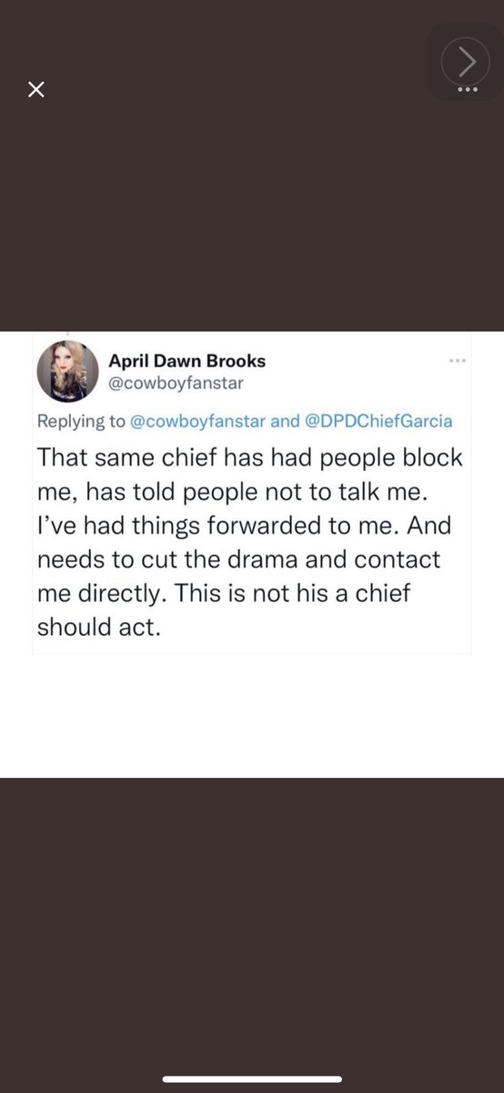 Silver_Surfer84's tweet photo. ⁦@Johnson4Dallas⁩ ⁦@DPDChiefGarcia⁩  This is floating around social media. I’m Not sure   If there is any truth to this . I’m concerned to see  A Police Chief accused of stalking a individual on Twitter. 😕😕 https://t.co/HUcpfiU3UI
