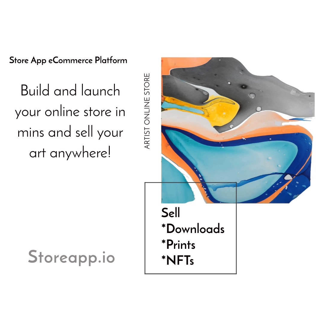 StoreAppLTD's tweet photo. Digital art downloads, including NFTs and prints, have seen substantial growth in recent years, with the online art market growing by 12% in 2020 and the NFT market seeing billions in sales in Q1 2021.

#nftart #metaverse  #fashion #startup #ecommerce painting #artists #abstract https://t.co/JJvy0OJ1Fh