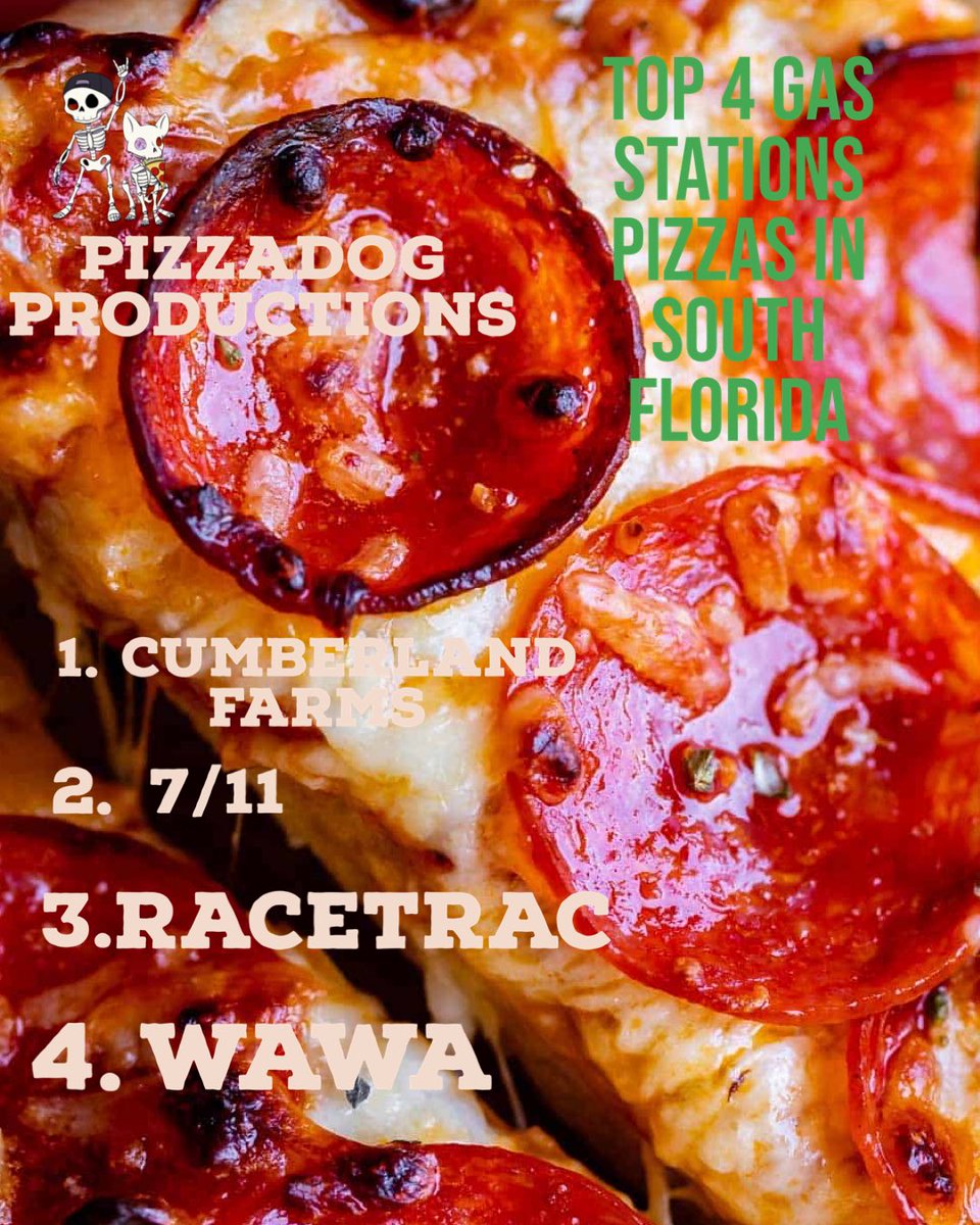PizzaDogProd's tweet photo. Top 4 Gas Stations Pizzas in South Florida.  I’m out here doing the hard hitting news and giving the people what they want. You’re Welcome by the way. Love ya Sir Rick #pizzalover #pizzeria #pizzaslut  @RaceTrac @cumberlandfarms @Wawa @7eleven https://t.co/hLiRynHx4D