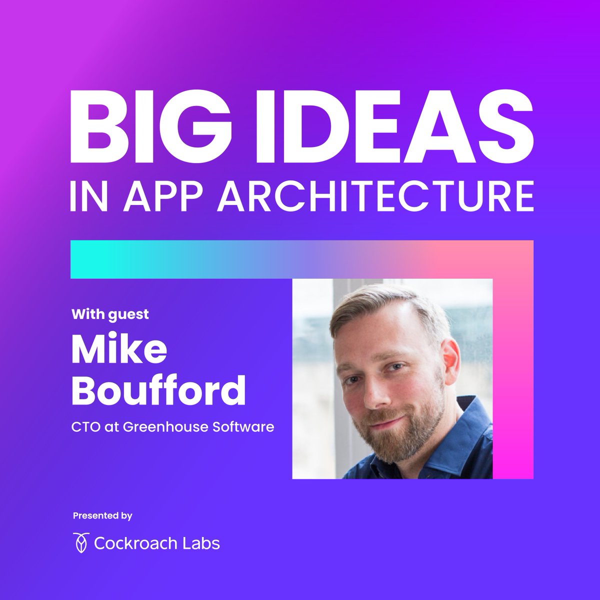 🎧 New episode 🎧

This week, we talked to <a href="/Greenhouse/">Greenhouse Software</a> CTO <a href="/mboufford/">Mike Boufford</a> about the creation of their hiring software and how they built to scale and survive. 

🎙️ Listen + subscribe: cockroa.ch/3IlE2Tt

Fun fact: Mike was Greenhouse's first engineering hire
