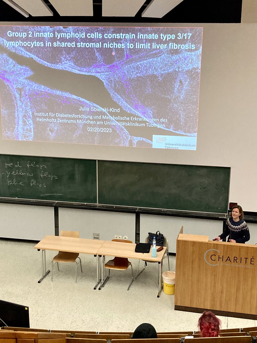 Topography and cross-regulation of innate type 2 and 3/17 lymphocytes during liver fibrosis. Amazing Julia Sbierski-Kind <a href="/KindSbierski/">Julia Sbierski-Kind</a> enlightened us during our Charité Seminar Series <a href="/ChariteBerlin/">Charité - Universitätsmedizin Berlin</a> <a href="/MicrobioCharite/">Microbiology, Infectious Diseases & Immunology</a>. Thanks a lot for sharing so many unpublished data!
