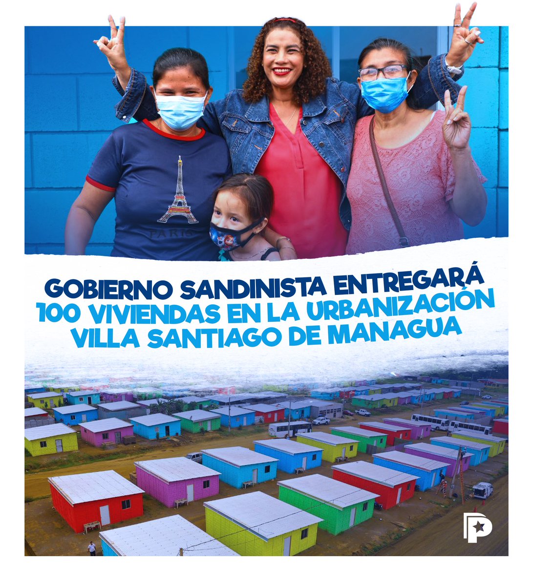 PrensaPopulr's tweet photo. El GRUN entregará a las familias 👨‍👩‍👧‍👦 de #Managua 1️⃣0️⃣0️⃣ nuevas viviendas 🏘 ubicadas en la urbanización Villa Santiago, en el Distrito VI, en homenaje al 89 aniversario del paso a la inmortalidad del General Augusto C. Sandino. 🇳🇮✊🏻🔴⚫
#SandinoPatriayLibertad
@alcaldia_mga https://t.co/jd2fuJLAZd