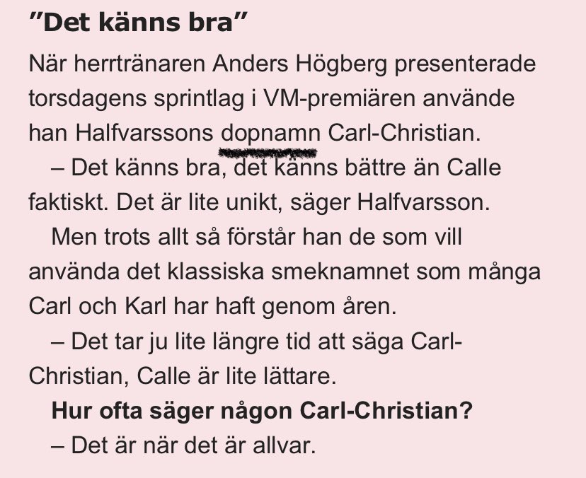 lovkvistc's tweet photo. En gång för alla, man får INTE sitt namn vid dopet. 

Min son döptes i lördags (föddes 12/12) och han har hetat Folke sedan födseln. Det som händer vid dopet handlar om att man blir en del av Guds familj och har inget med namnet att göra. Frågor på det?

@sportbladet #språkpolis https://t.co/cgQLTZWbct