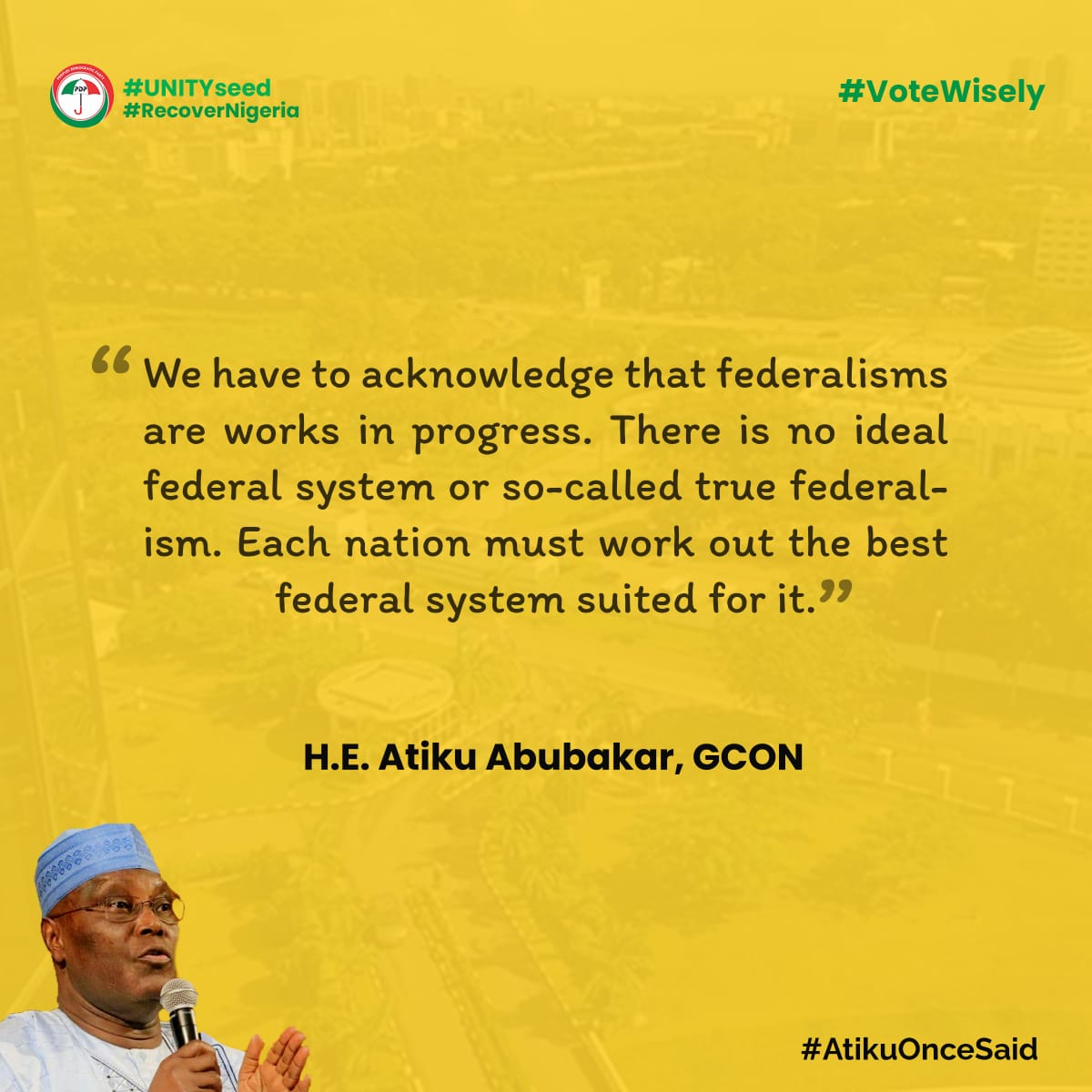 SkywhyteHappy's tweet photo. With population close to 250 million or even more, we need to figure out which system of government suits us. Give your vote to Atiku and get to see the Nigeria we all dream of come to reality before your own eyes, and in your lifetime. #AtikuOnceSaid https://t.co/sutg5zR3db