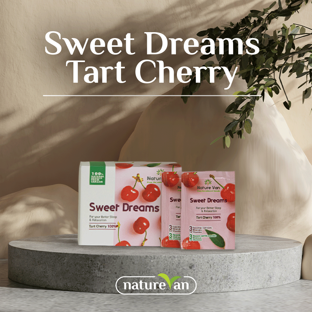 JusteraHealth's tweet image. 🌙Looking to improve your sleep? Improving your wellness is one of the easiest ways to promote better sleep and fight against fatigue. 
🍒Try our Sweet Dreams Tart Cherry drink before bed and experience sweeter dreams.
📌Shop on naturevan.ca
#Vitamins #sleepaid #sleep