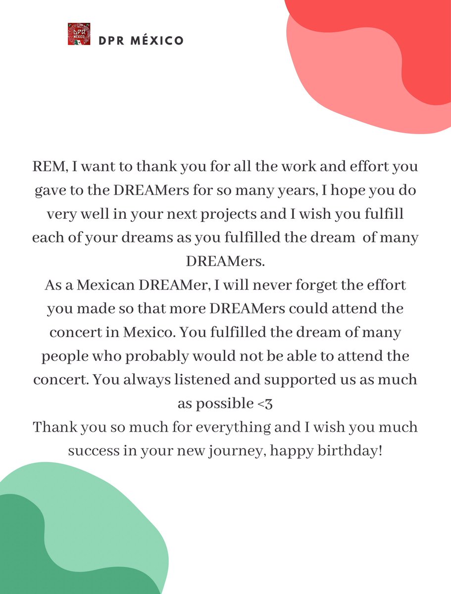 MexicoDPR's tweet photo. 🎂REM BIRTHDAY | 21/02
Hoy es el cumple del hermoso de @_DPRREM y le hice una mini carta de cumpleaños 🎈
Love you, REM.
I will never forget when you said "that’s not true!" in Spanish, hahaha. 🖤
#DPRREM #DPR #DPRMexico https://t.co/V4nuskrPoK