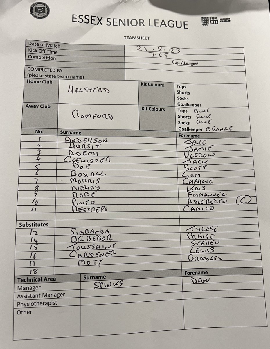 Romford FC tweet media