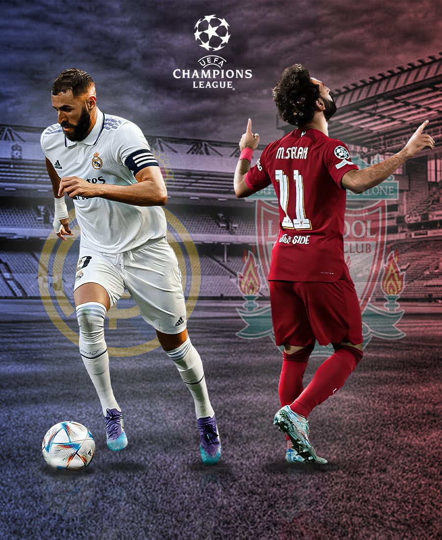 GregoireNino's tweet photo. Visuel pour le choc de ce soir en Champions League ✏️

Liverpool 🆚 Réal Madrid 🔜 https://t.co/ug0saluXlN
