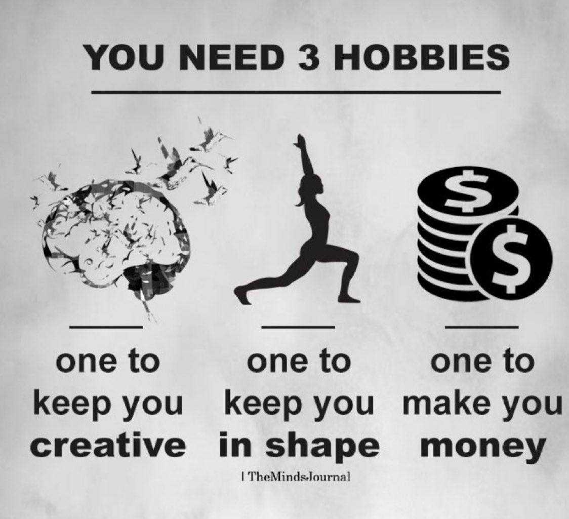 Philipp_onX's tweet photo. 3 crucial hobbies. https://t.co/ackCOakmiy