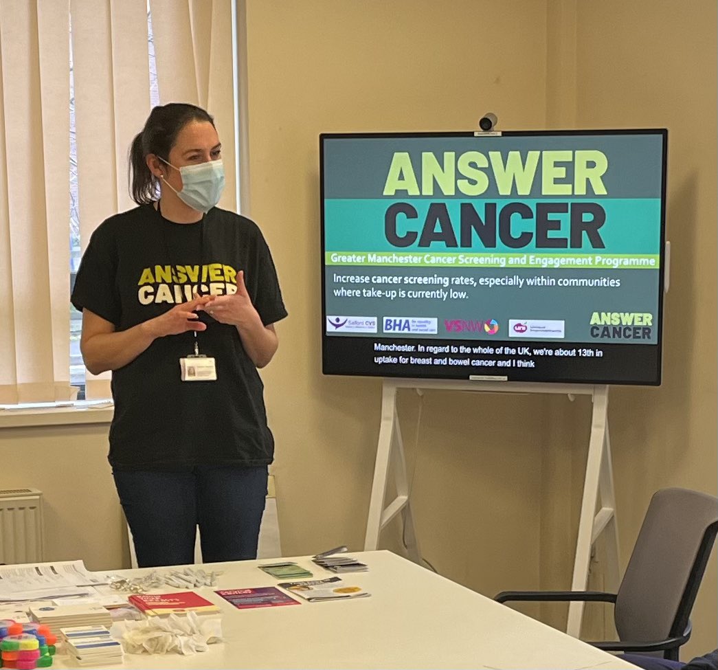 gemmailiadis11's tweet photo. EAST INT - Awareness session for the National cancer screening programmes-thanks to Hannah &amp; Caroline ! @AnswerCancerGM @bowelcanceruk @PennineBowelCSP @BuryCouncil @NCAlliance_NHS @buryidc @burylivewell https://t.co/ry2bmmF7tU