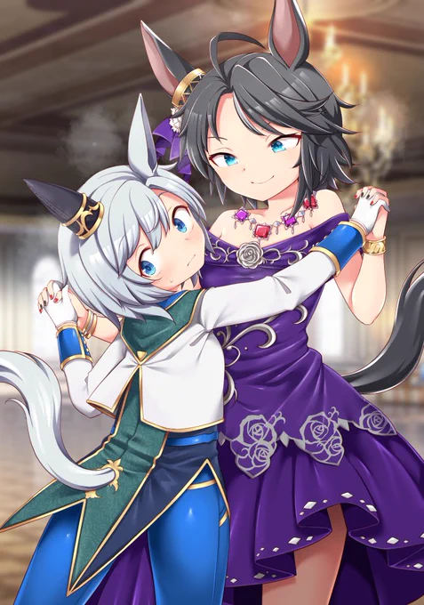 skeb納品しました!ご依頼ありがとうございました!初のウマ娘イラストでフジキセキとセイウンスカイでした～ 
