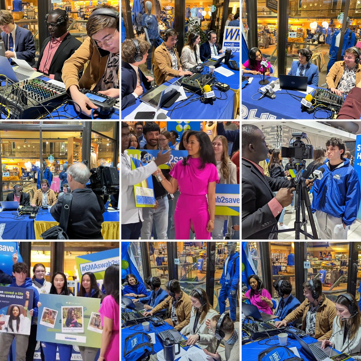 WRHU Radio Students were up bright and early today alongside Hofstra alumni @ShirleenAllicot to help bring you a special @GMA from @HofstraU‼️