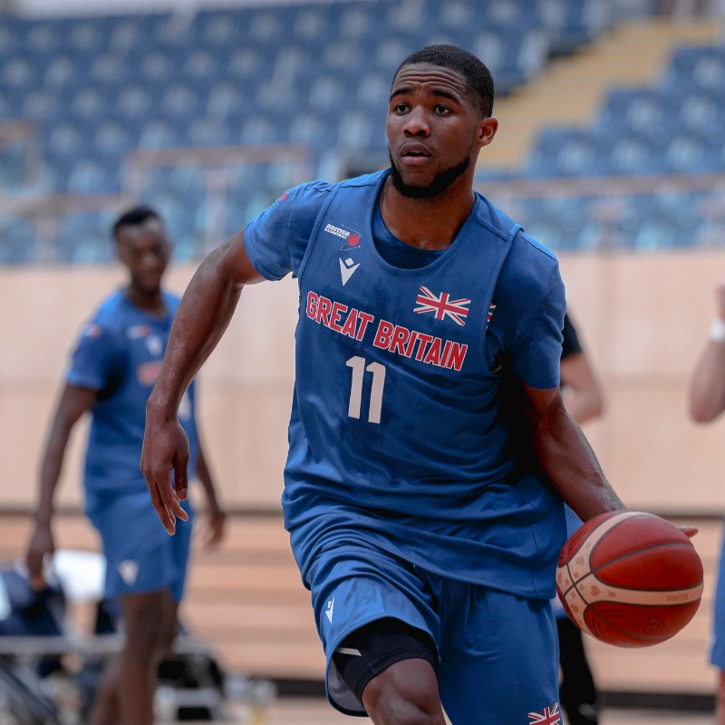 gbbasketball's tweet photo. 🤩 @Jay_baller is loving life with the Men’s team in Newcastle!

👆Swipe to hear more from Jelani and click to get tickets to support GB against Belgium at @vertuarena on Friday night!

#BritishBasketball