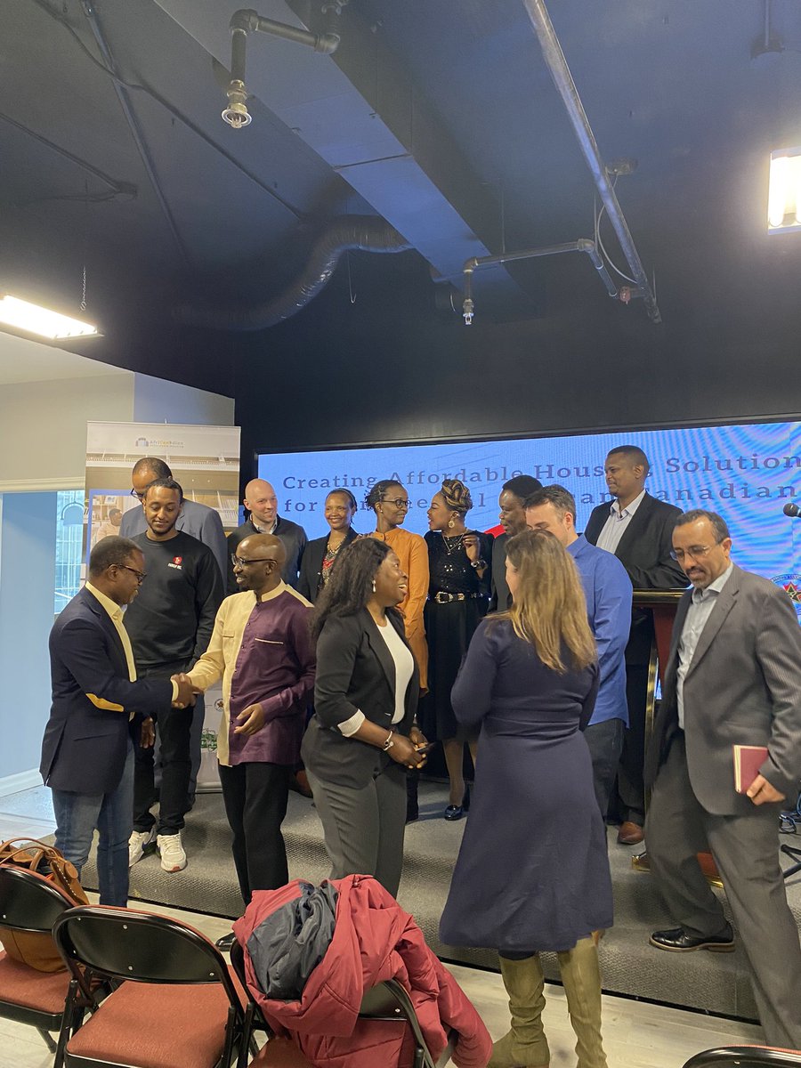 BradMBradford's tweet photo. To ensure we're meeting #housing needs of Torontonians, we need community to be part of the process. The African Canadian Affordable Housing Solutions Lab is using a cultural lens to plan housing for the future. TY to Kizito &amp; @RCHC_Centre for bringing us together this morning. https://t.co/ZzhbxA7L5D