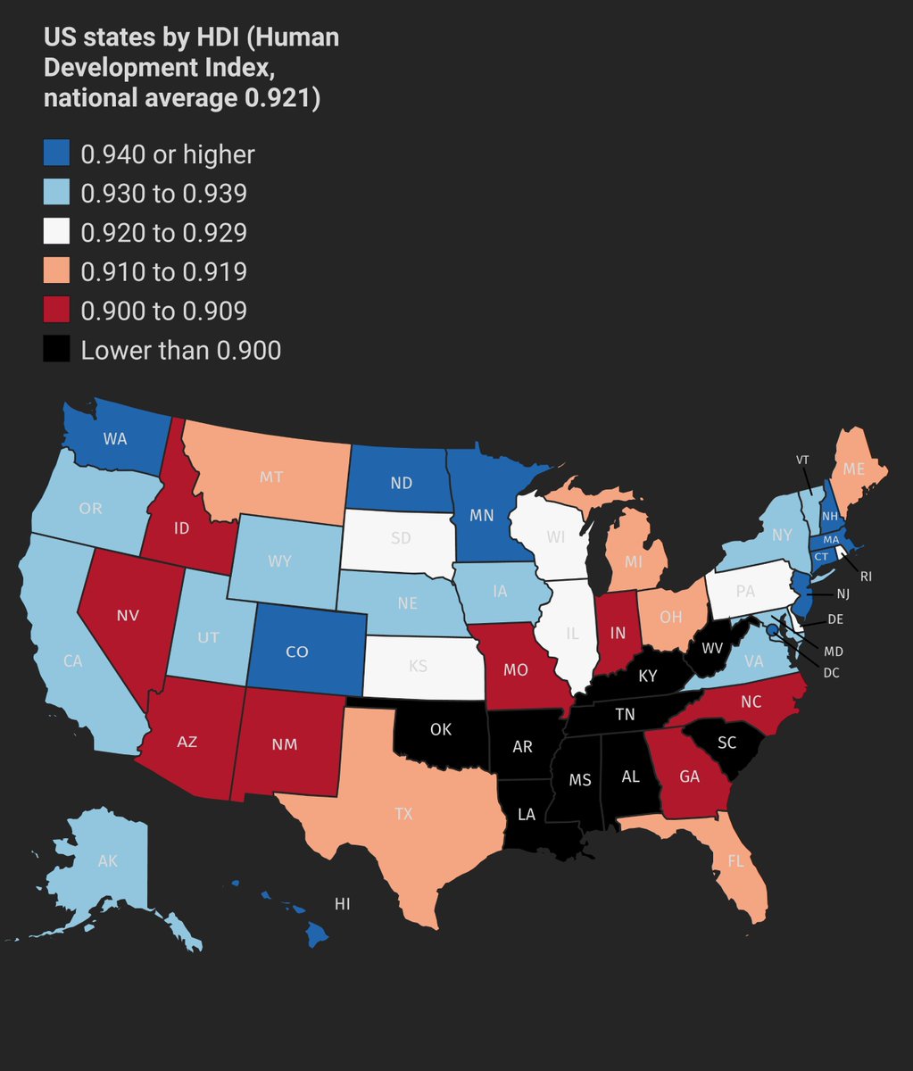 Tracy On Twitter RT ianbremmer Map Of The Us Color Coded By Human tracy-on-twitter-rt-ianbremmer-map-of-the-us-color-coded-by-human