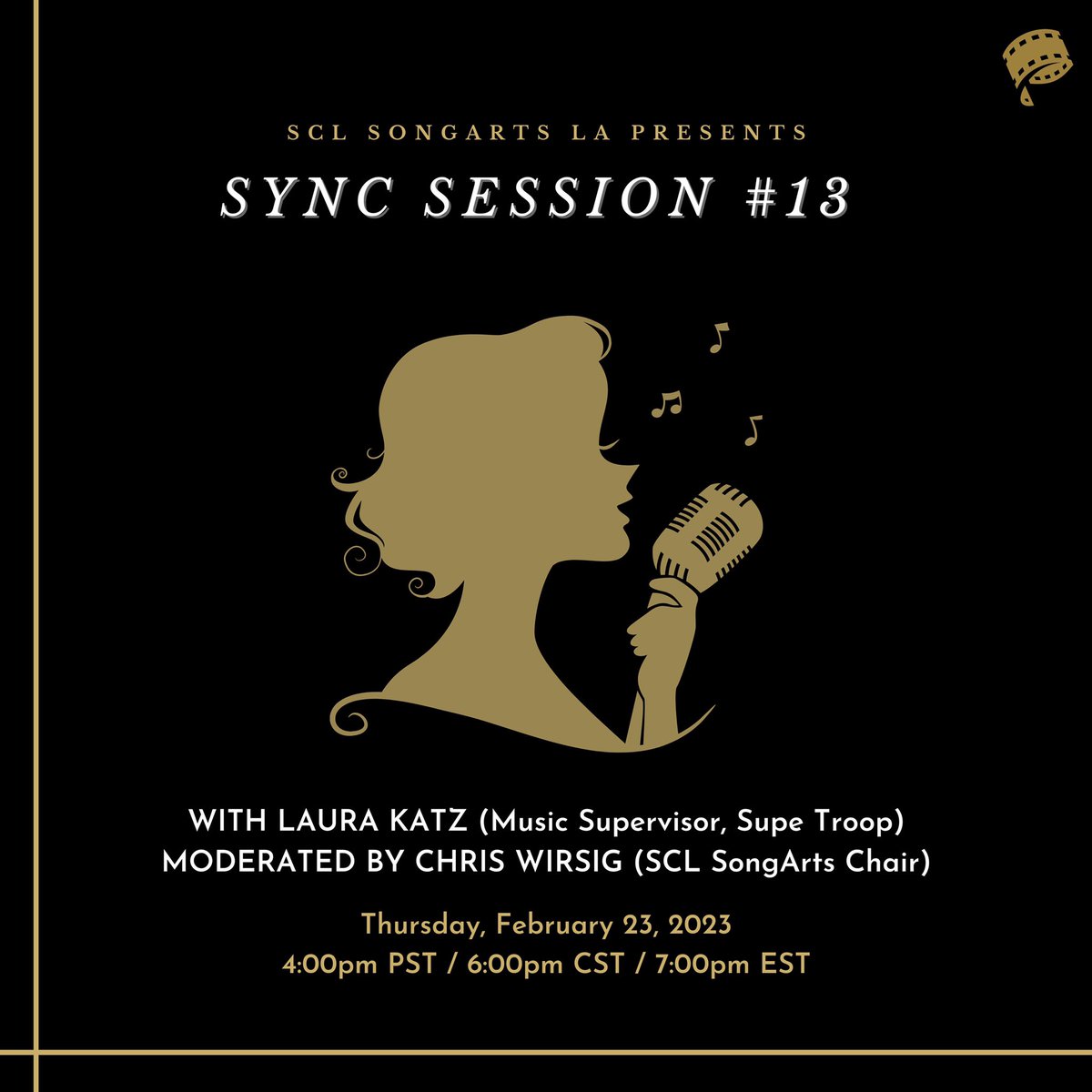 scl_ny's tweet photo. We are so thrilled to present SYNC SESSION #13 with Laura Katz, moderated by Chris Wirsig, as we feature songs by the selected songwriters! 🎶
#sync #syncsession #songwriters #songs #lyricists #composers #film #music #thescl #sclny #sclnashville https://t.co/LTkIQmDRCN