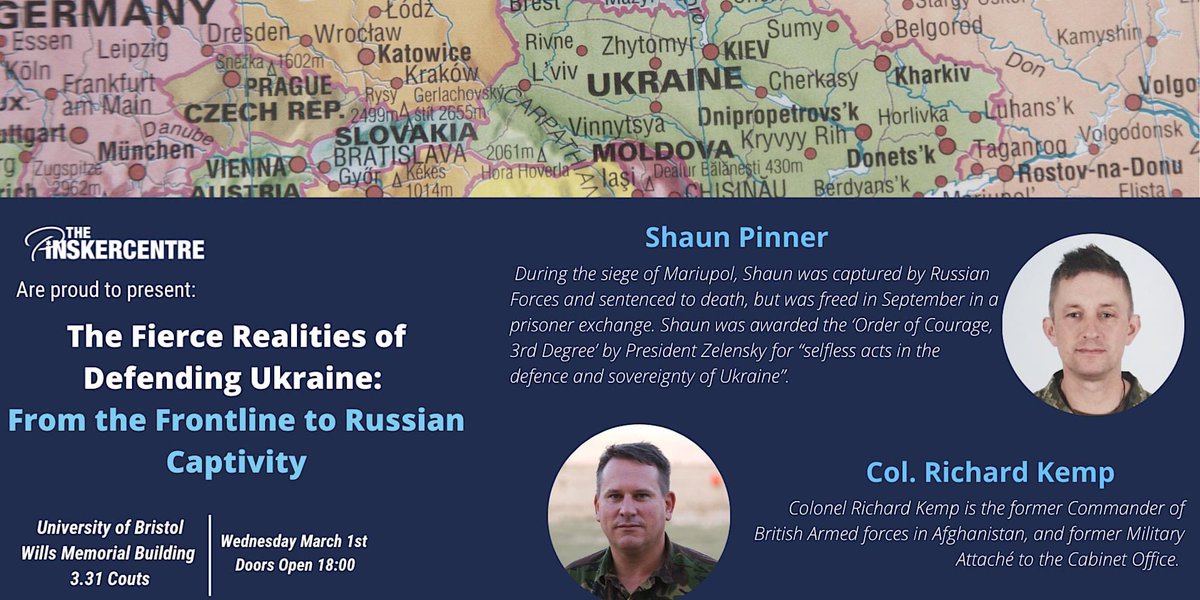 Bristol Free Speech Society (@brisfreespeech) on Twitter photo 📣SPEAKER EVENT📣
Join us next Wednesday to hear some deep insights into the ongoing war in Ukraine, presented by <a href="/PinskerCentre/">The Pinsker Centre</a>
More details and tickets: fb.me/e/fQHjikAZD 📣SPEAKER EVENT📣
Join us next Wednesday to hear some deep insights into the ongoing war in Ukraine, presented by <a href="/PinskerCentre/">The Pinsker Centre</a>
More details and tickets: fb.me/e/fQHjikAZD