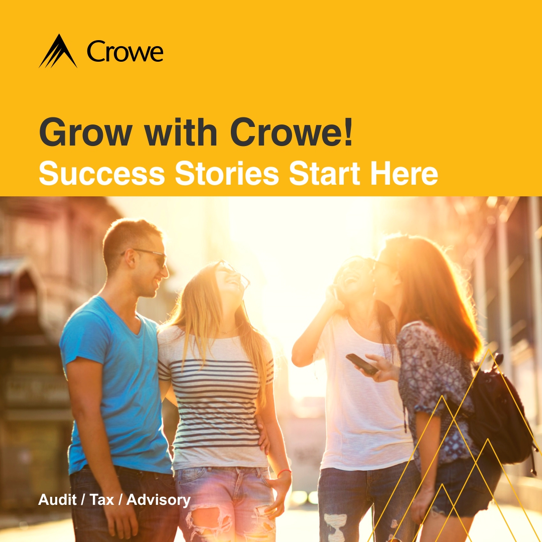 CroweMacKay's tweet image. We are looking for students to join our Calgary office!

- Articling Students (January or September 2024 start) 
- Co-op Students (January 2024 start)

Choose to #GoCrowe - Apply today! bit.ly/2R6Az0F

The deadline to apply is April 30, 2023.

#Crowe #Calgary #YYC